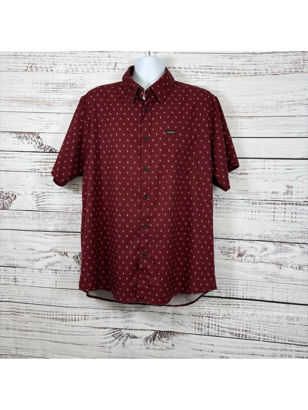 Dixxon Flannel Co Lowrider Red Tool Print Button Short Sleeve Shirt